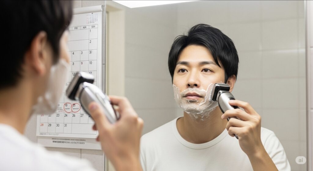 シェーバー替え刃の頻度は?基本とメーカー推奨