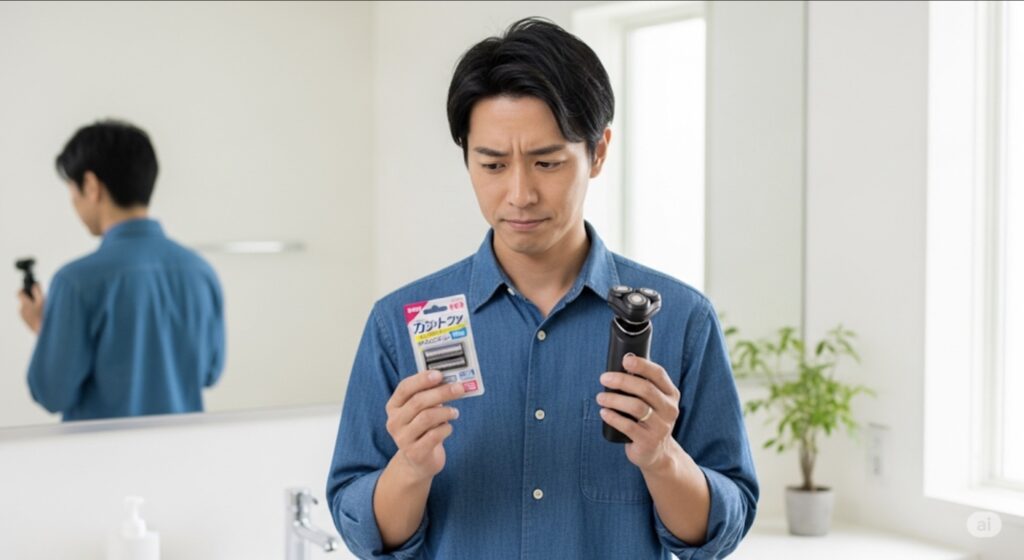 シェーバー替え刃の頻度とコストの関係性