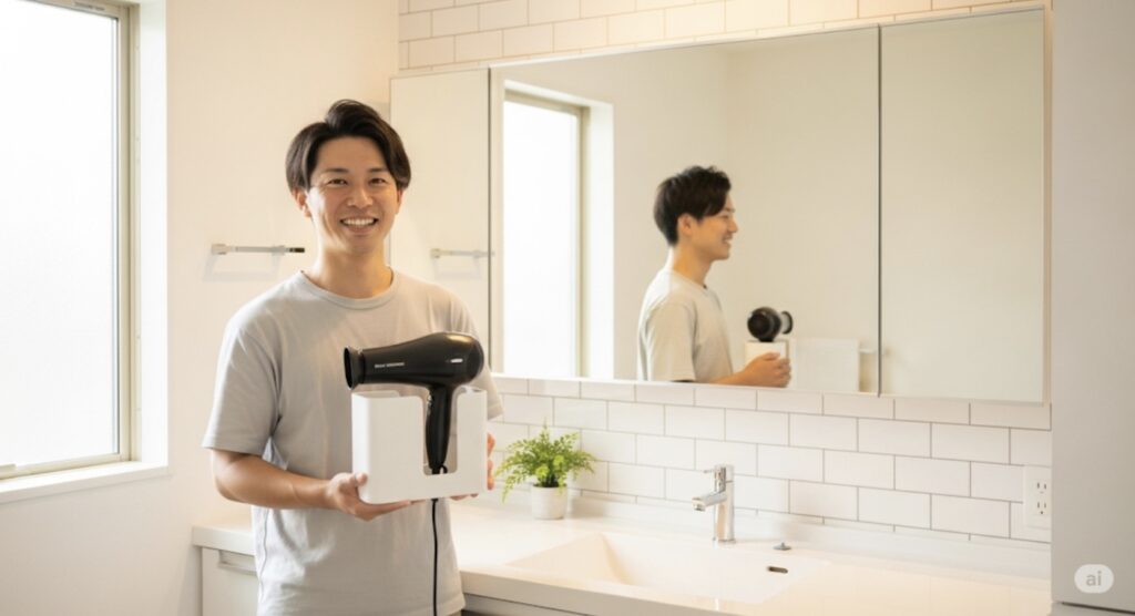 結論：100均にはドライヤー本体はないがホルダーは優秀