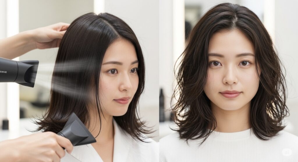 ドライヤーと自然乾燥の違い