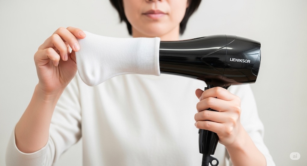 清潔な靴下や布