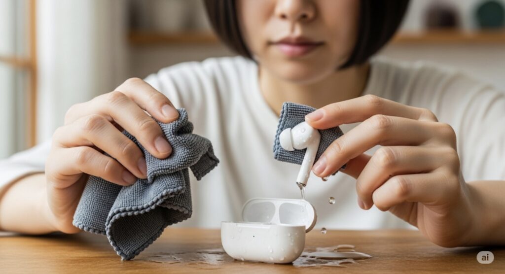 ワイヤレスイヤホンを洗濯したときの正しい対処法