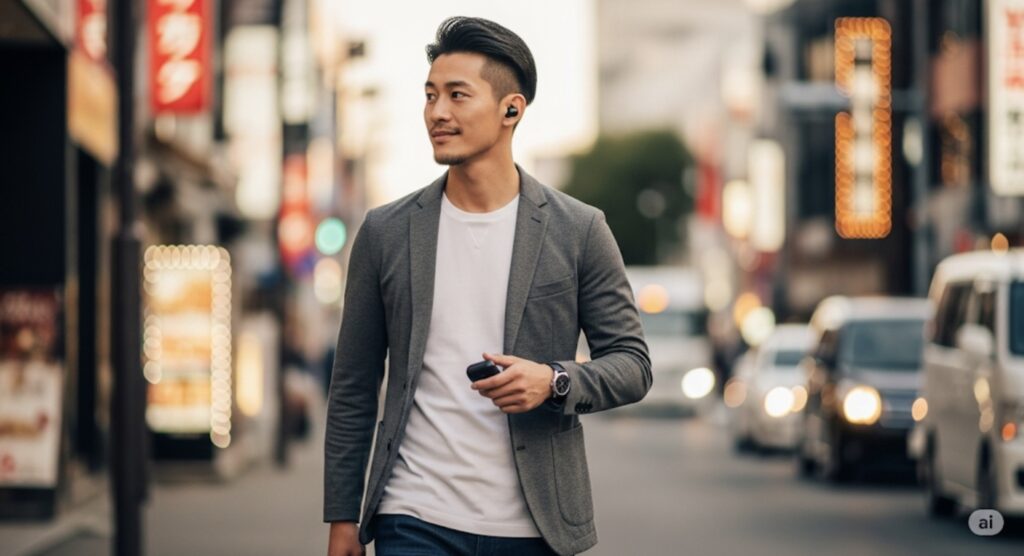 男性に似合うクールなカラーのワイヤレスイヤホン紹介