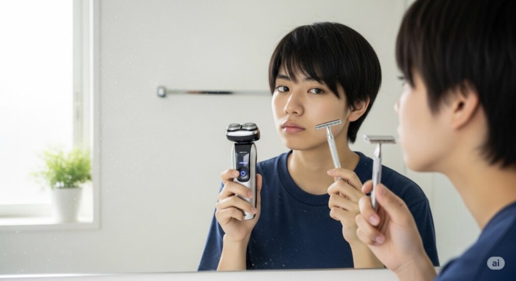 大学生は電動シェーバーとカミソリどっちがいい?