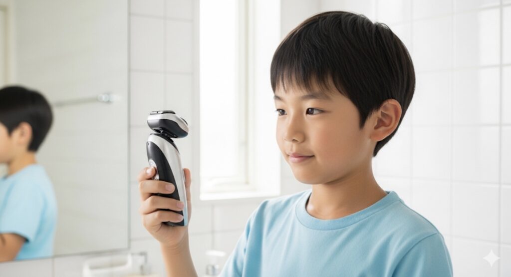 男の子のひげ処理で大切なこと