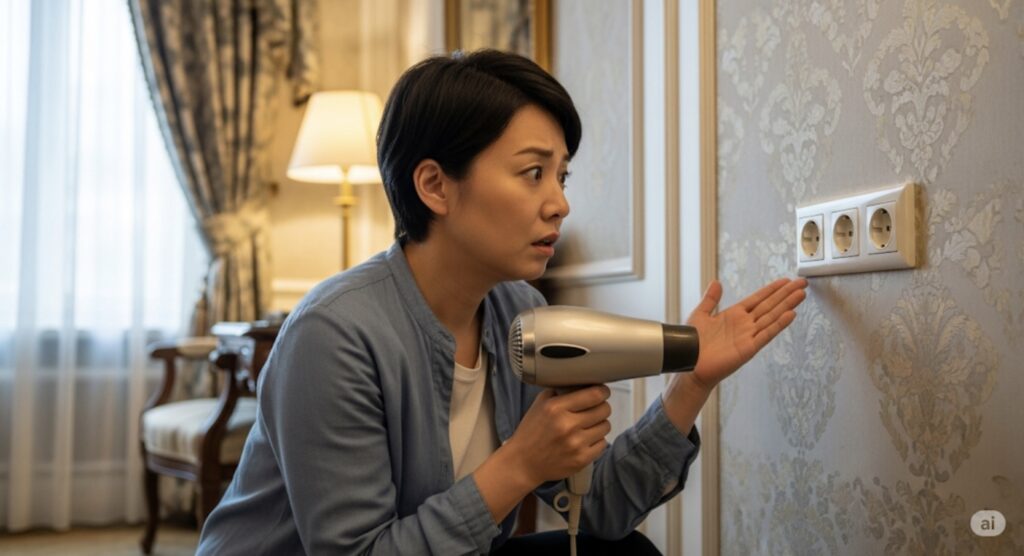 ヨーロッパなど高電圧の国では特に注意