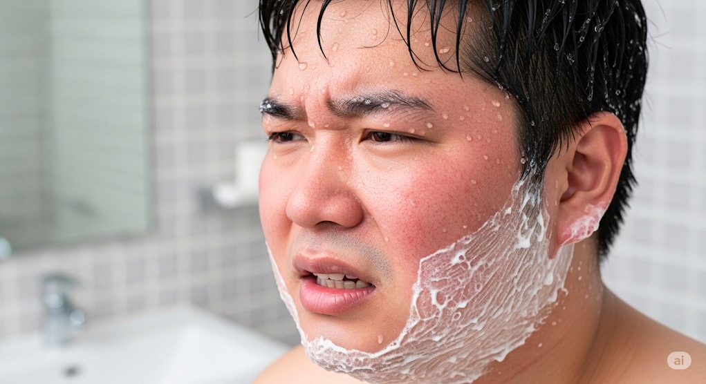 石鹸で髭剃りが肌に与える影響とは