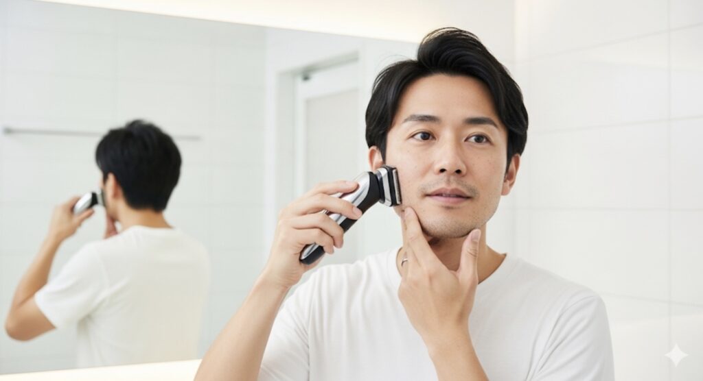 電気シェーバーの上手な剃り方は?