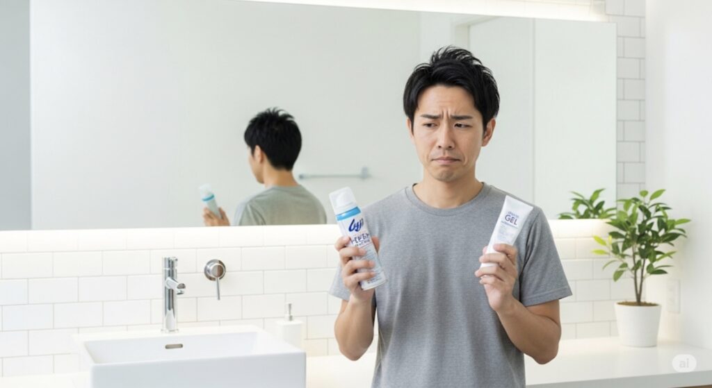 髭剃りはジェルと泡どっち？特徴と違いを比較
