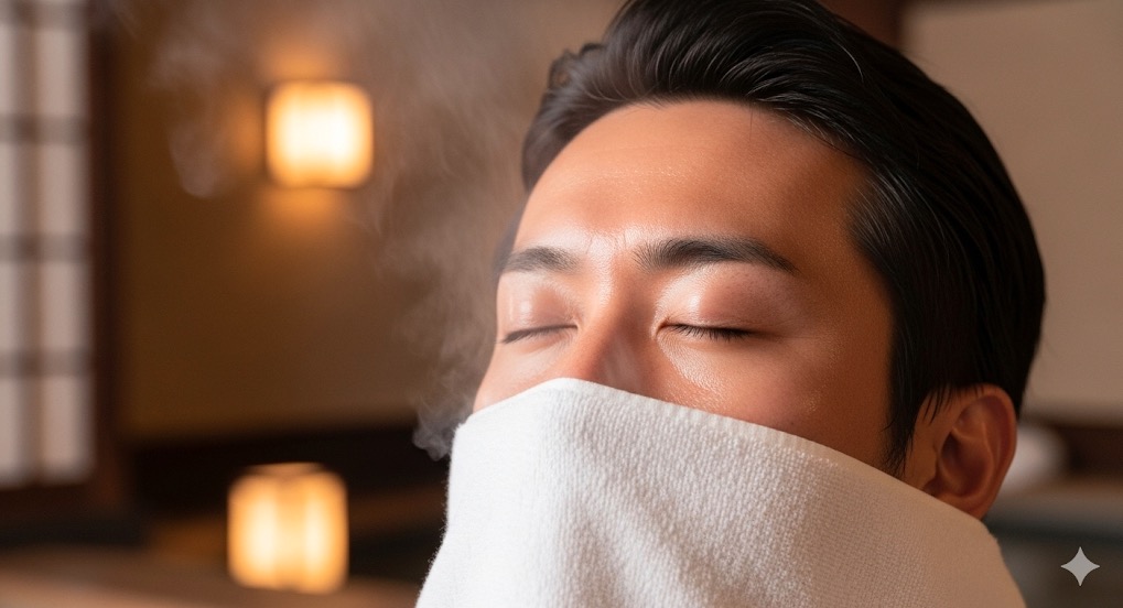 髭剃りで蒸しタオルを使う効果