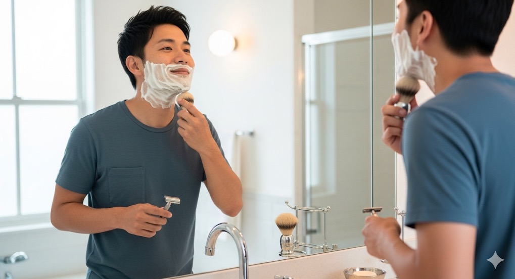 髭剃りで蒸しタオルの代わりになる簡単アイデア