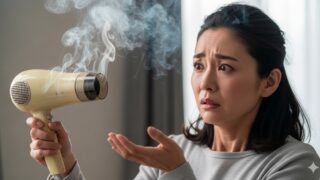 【危険】ドライヤーが焦げ臭いんだけど爆発する？原因と対処法を徹底解説