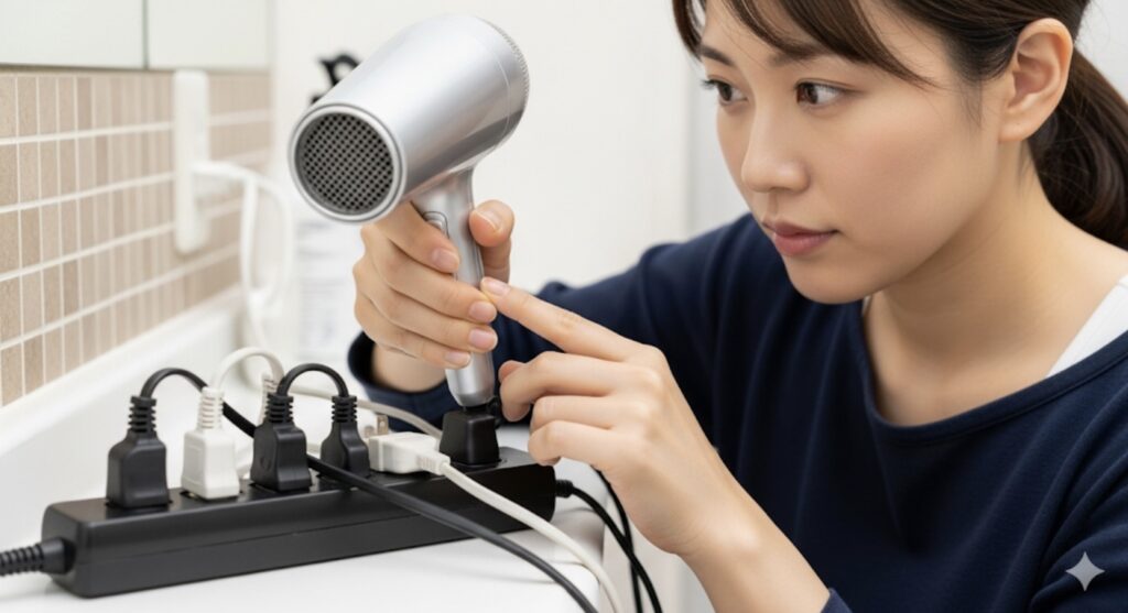 ドライヤーのコンセントが熱いときの対処法
