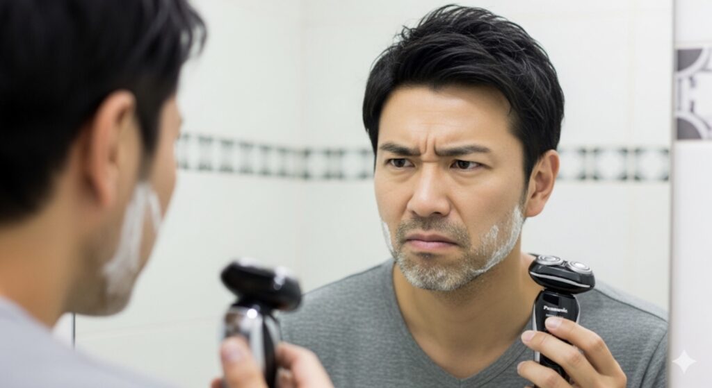 電気シェーバーでつるつるにならない原因