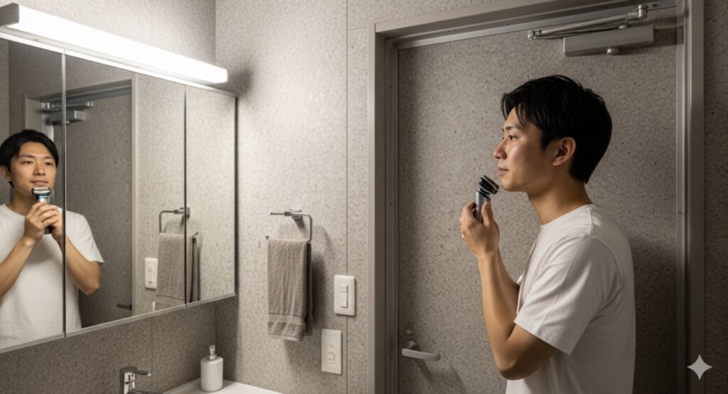 電気シェーバーの音を抑える方法|状況別
